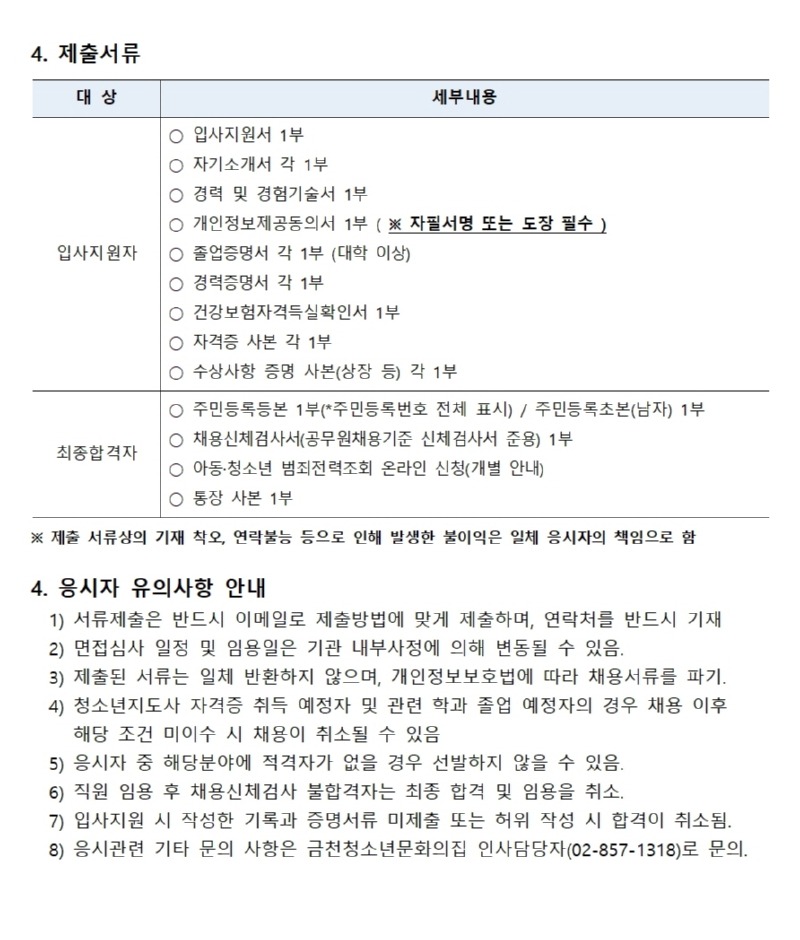 2025년 금천청소년문화의집 계약직(육아휴직대체) 채용 공고문003.jpg